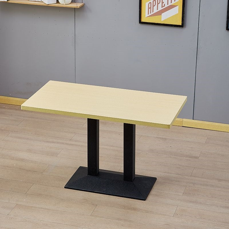 Commercial fast food table and chair set combination - restaurant, diner, snack bar, bbq, catering table, bubble tea shop rectangular table