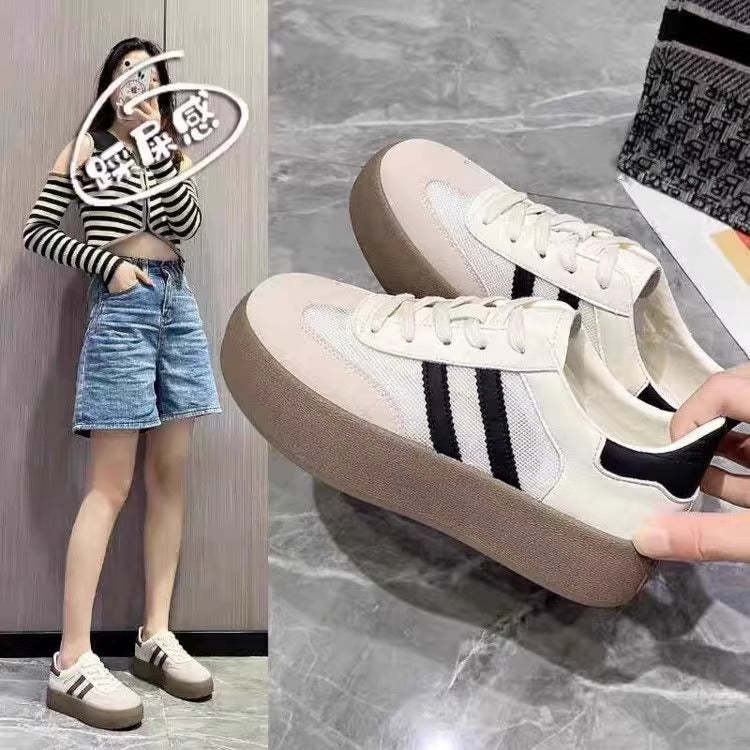 Best sellingthick sole mesh german training women's shoes women's 2026 summernew arrival small white casual sports sneakers summer summer style