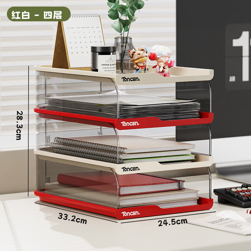 Desktop Bookshelf Desk Storage Shelf Desk Book Storage Shelf Desk Documents Children's Picture Book Box Cross-border