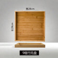 Bamboo and wood tray sets - available in sets of two, four, or six - japanese-style home use cups and plates, rectangular fruit platters, hotel and restaurant bbq dishes