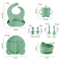 Green 8-piece set (with ears)