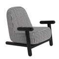 Houndstooth single sofa scandinavian normcore armchair bedroom lounge chair balcony lazy chair designer casual chair