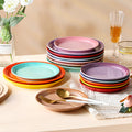 French-style matte ceramic plate, high-end aesthetic, cake plate, creative round fruit and dessert plate, steak plate, plating dish