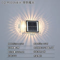 Solar powered outdoor wall washer lights - waterproof garden landscape lighting for decorative ambiance