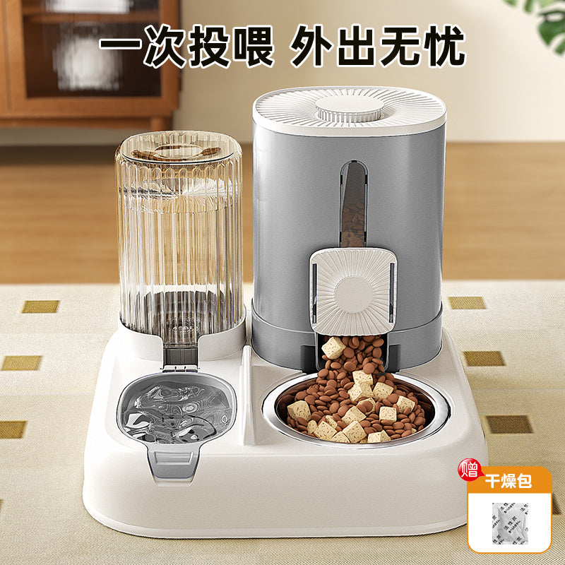 Cat bowl dog bowl feeder water dispenser cat food bowl stainless steel pet water double bowl pet automatic feeder