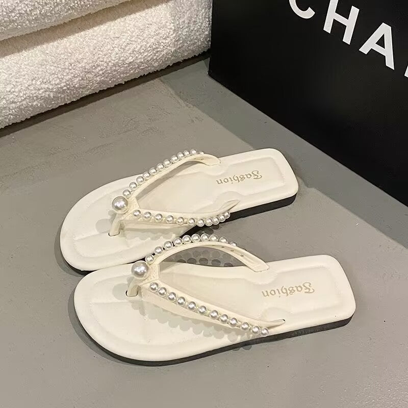New women's heart-shaped flip-flops - trendy outdoor beach sandals for girls