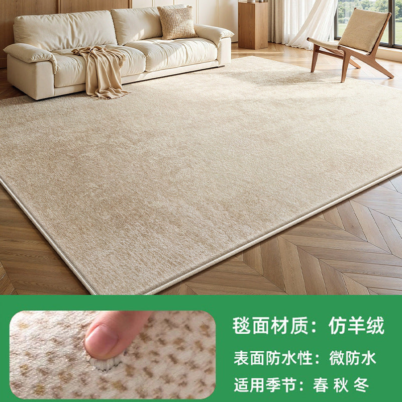 Removable and washable carpet, living room modern cream style bedroom sofa, machine washable double layer floor mat, accessible luxuryclassy carpet
