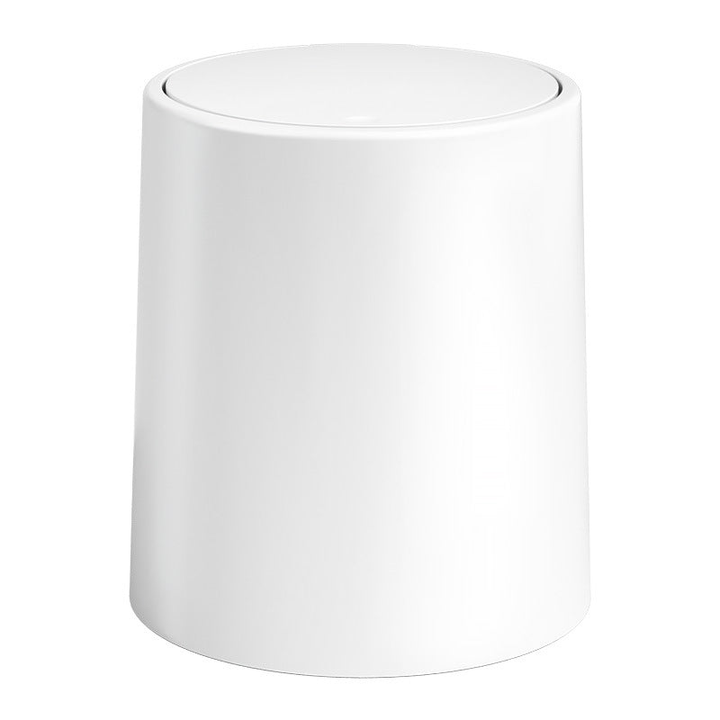 Flip-top trash can for home living room bathroom kitchen toilet large push-type double barrel large capacity round wastebasket