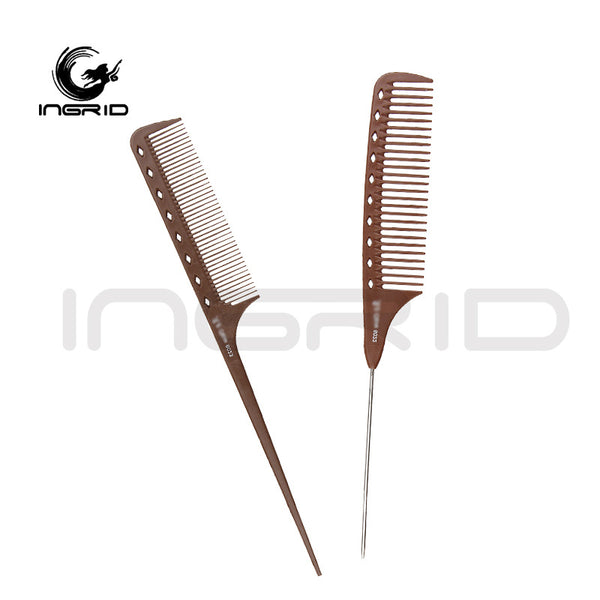Hair Comb Salon Barber Special Section Highlight Dyeing Tip Tail Comb Plastic Dense Tooth Comb Non-slip Cut Hair Comb