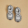 Women's shoes 2026 autumn new silver chunky platform height increasing dad shoes women's retro fashion casual sneakers trendy