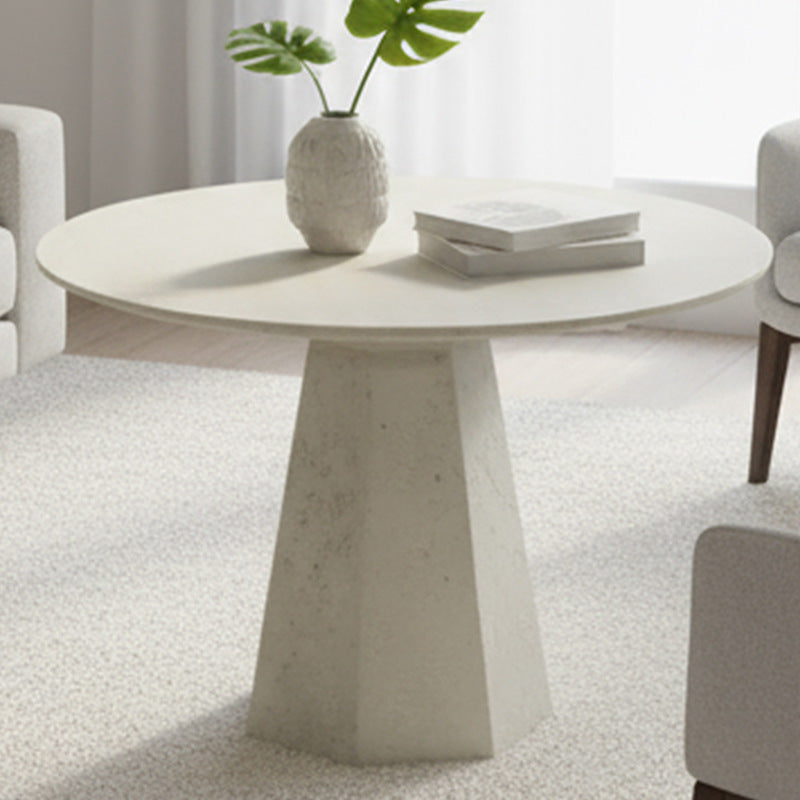 Microcement dining table - wabi-sabi style artistic dining table - waterproof, new minimalist design for cross-border e-commerce