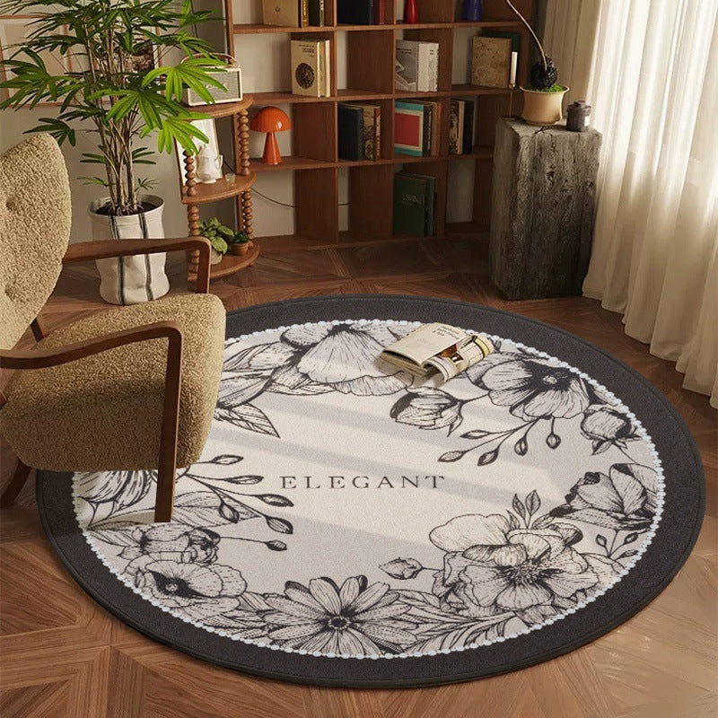 Source factory direct sales European round office carpet living room sofa coffee table blanket study rotating chair cushion rocking chair cushion