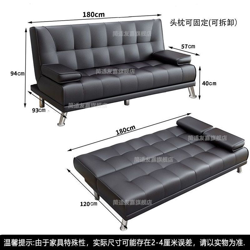 Lazy person's convertible sofa bed for bedroom, living room, office, small apartment – foldable, multi-functional, perfect for rentals