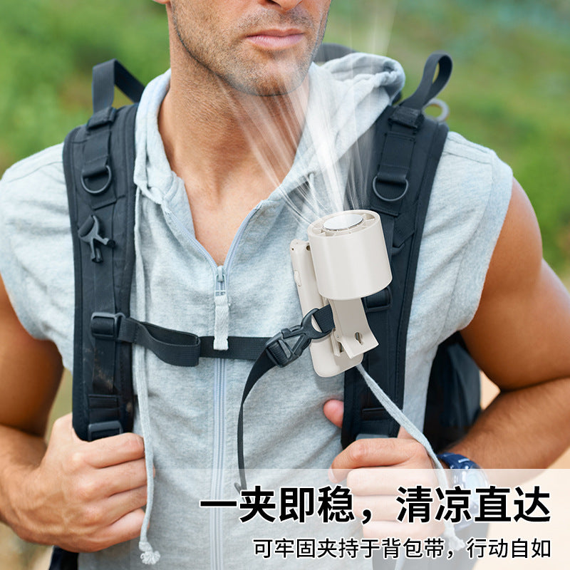 2026 new outdoor high-speed clip fan - portable digital display handheld ice cooling foldable fan wholesale