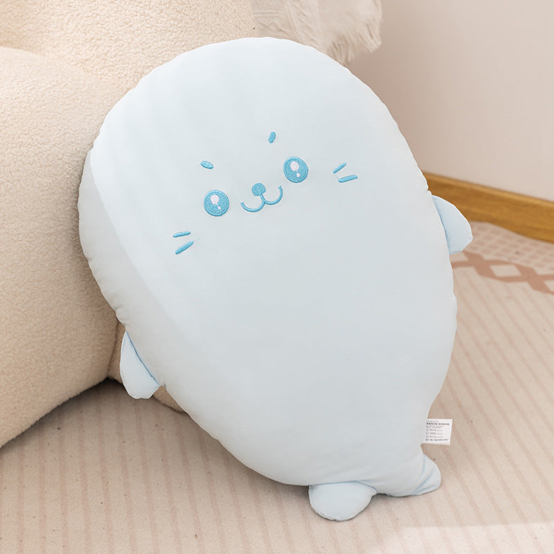 Ice silk seal doll doll sleeping pillow bed pillow super soft doll ice silk nap pillow cute style
