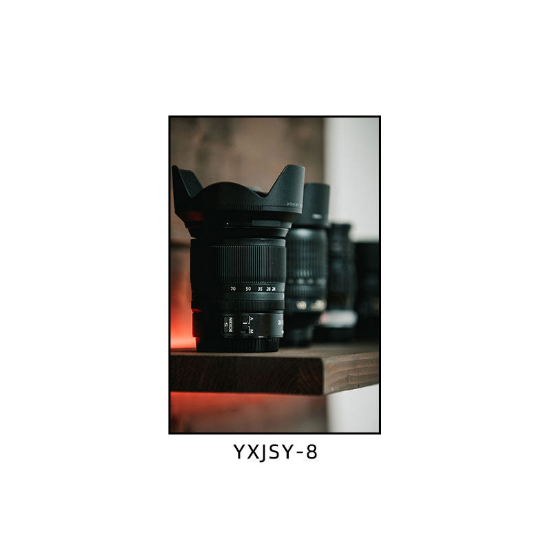 Camera photography Decorative painting Photo studio Black and white industrial style hanging painting Media studio Camera mural