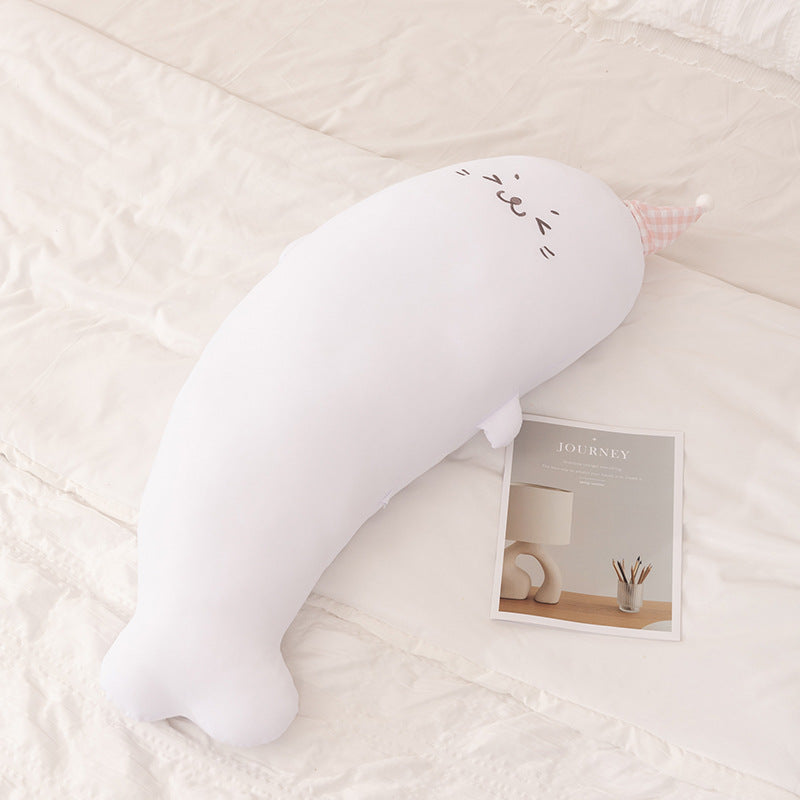 Ice silk seal doll doll sleeping pillow bed pillow super soft doll ice silk nap pillow cute style