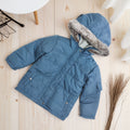 Original overstock mamapapas british high-end brand thickened hooded casual warm jacket for baby boys