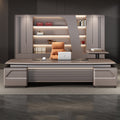 Saint li office furniture fashion boss desk executive desk metal paint baking paint supervisor manager office desk and chair combination