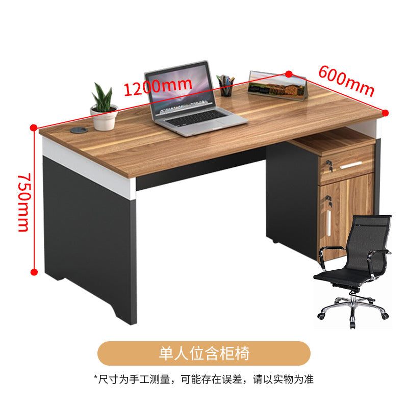 Saint li office desk and chair set - partitioned workstation for employees