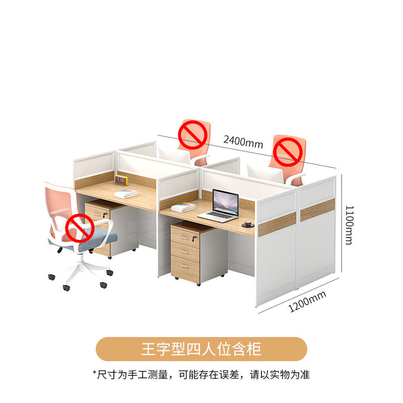 Saint li office desk set - minimalist executive computer desk, chair, partition, booth, and workstation