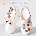 Thick sole crocs women's toe cap non-slip deodorizing filter not tired feet summer 2025new arrivalfashion slippers women's outwear