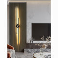 Minimalist modern linear living room grid light, bedroom bedside wall lamp, hotel aisle sofa background wall light