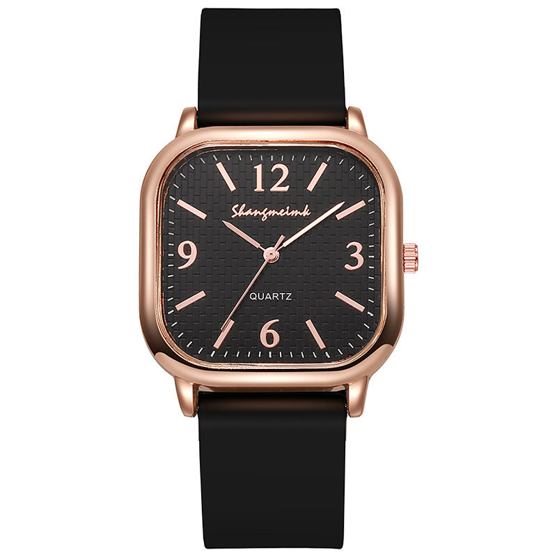 Square watch women's middle school students casual harajuku elegant small dial k-style artsyretro mori girl digital women's watch