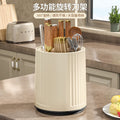 Kitchen rotating knife holder - multifunctional countertop organizer for kitchen knives, chopsticks, and utensils