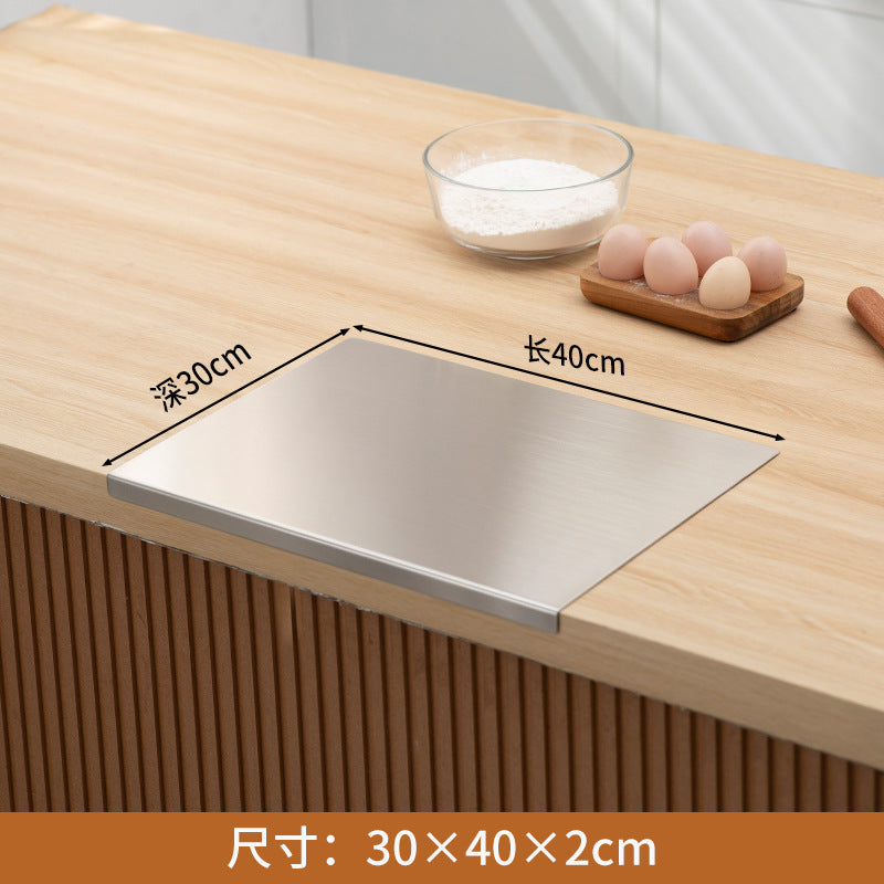 Stainless steel folding chopping board panel kitchen for home rolling panel and panel kneading panel thickened cutting board antibacterial moisture-proof