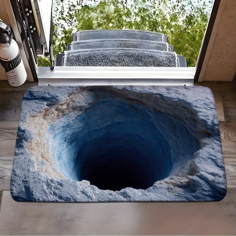 3d visual trap floor mat bathroom absorbent mat non-slip foot mat entrance door mat entrance door mat
