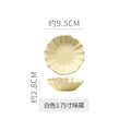 Embossed retro ceramic dinnerware set - french style, high-end steak plates, dessert plates, and salad bowls for home use