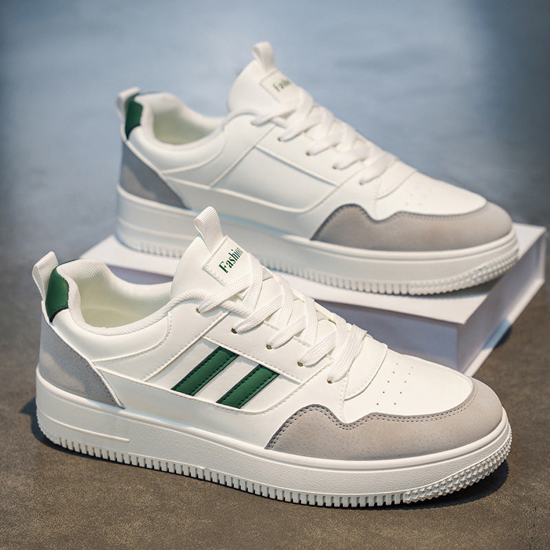 Men's shoes 2026: versatile, trendy, breathable white sneakers - casual athletic shoes, student sports shoes, trendy skate shoes for men