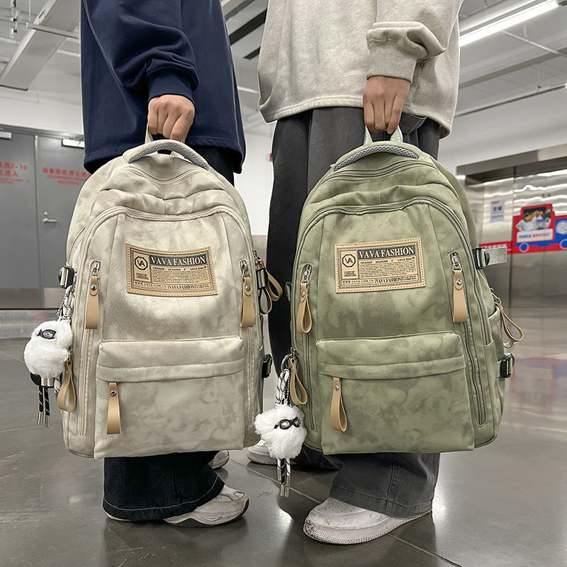 School bag female large capacity junior high school student backpack male new outdoor sports travel bag Korean version casual backpack