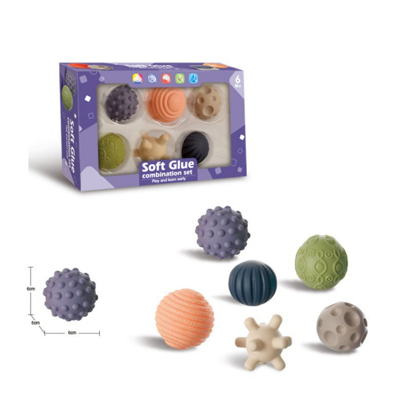 Cross-border infant relief synesthesia ball soft glue can be gnawed, pinched, grasped, tactile perception, educational toys wholesale