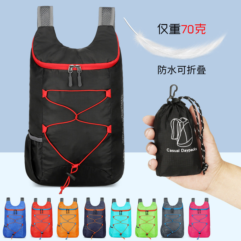 Outdoor travel Oxford cloth backpack men's large capacity canvas schoolbag travel backpack women's leisure travel luggage
