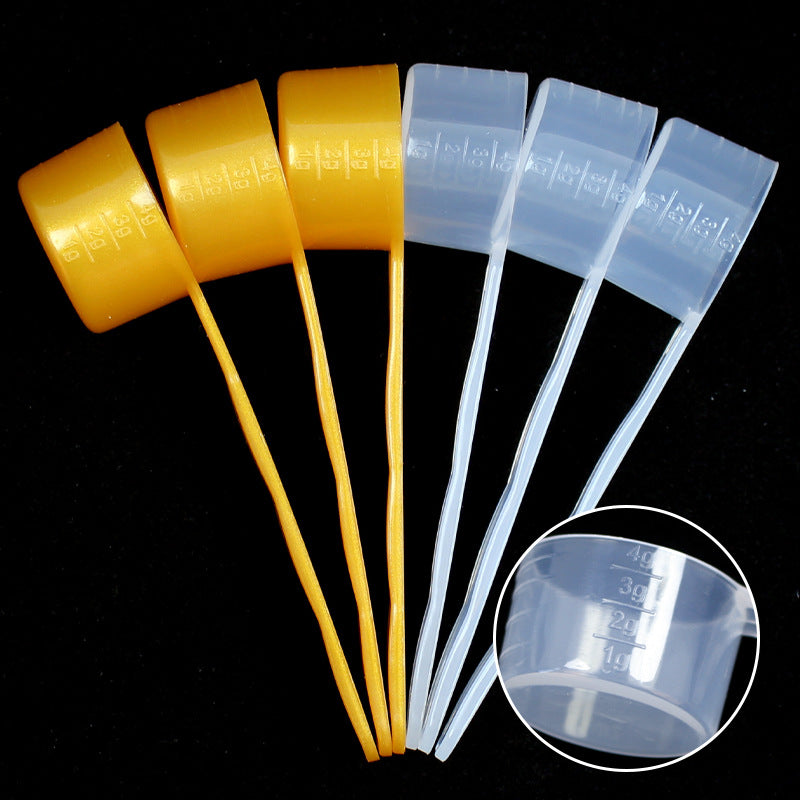 Plastic spoon facial mask powder spoon 8ml milliliter measuring spoon feed fertilizer pesticide laundry detergent powder measuring spoon filled with water 8 grams