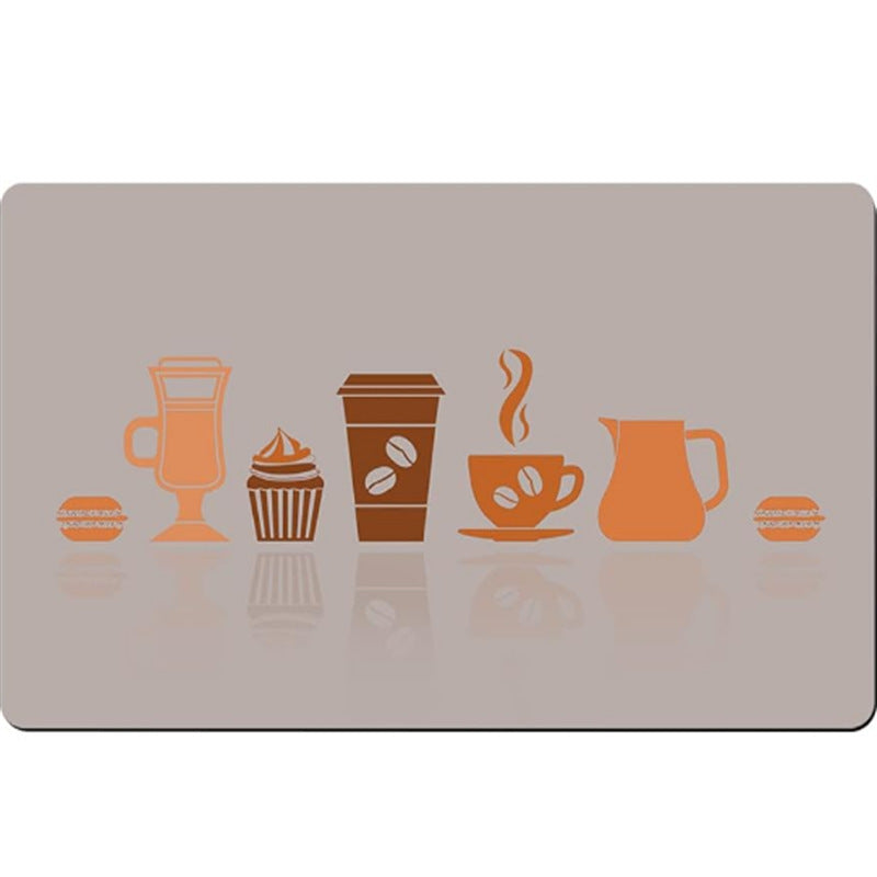 Kitchen drain mat diatom mud tableware drying mat countertop bar water-absorbent heat-insulating table mat coffee machine non-slip mat