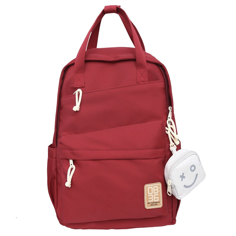 New casual carry-on backpack - large capacity, wear-resistant, water-repellent, cute small bag - perfect for students, casual travel, and tutoring