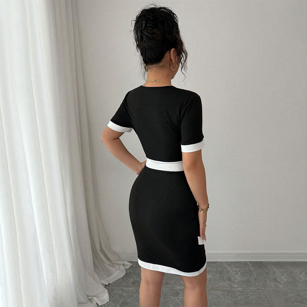 Amazon cross-border fashionfrenchaccessible luxury style intellectual dresssummer small fragrance sense of designeleganthigh waist midi skirt
