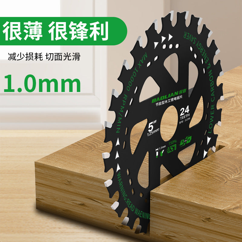 Baolian ultra-thin lithium battery saw blade woodworking alternating tooth 5/5.5/6 inch cutting machine lithium circular saw blade energy saving type