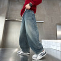 Boys' denim jeans - cool & trendy spring/autumn style ( new collection) - big kids' spring new arrival - wide leg denim - versatile & stylish