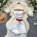 Pure desire hot girl halter sexy vest suit women's summer two-piece set fashion slimming lookcasual sports pure desire style