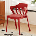 Wholesale engineering backrest stool thickenedfor home plastic chair stackable dining chair spare commercial casual armchair