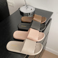 2024 new home indoor slippers for men and women, summer indoor couple beach sandals, flat bottom slides for outdoor wear