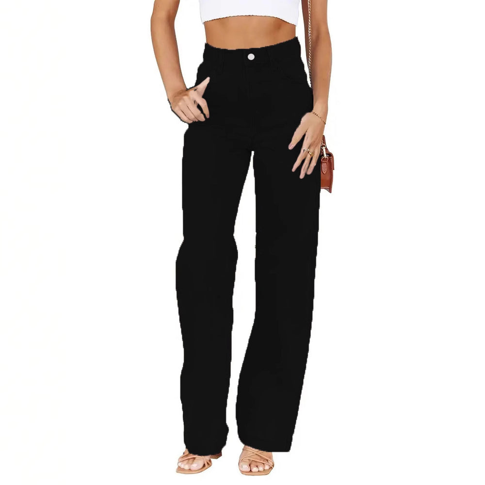 Xintang stretch jeans women's new arrivalexportelegantwork clothingloose pants washed stretch black jeans