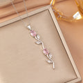 [titanium steel] cross-border popular versatile rose necklace for women ins fashion simple and high-end clavicle chain jewelry