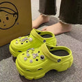 "eva clogs for women - 2024 new summer collection: chunky platform, height-boosting, trendy beach sandals"