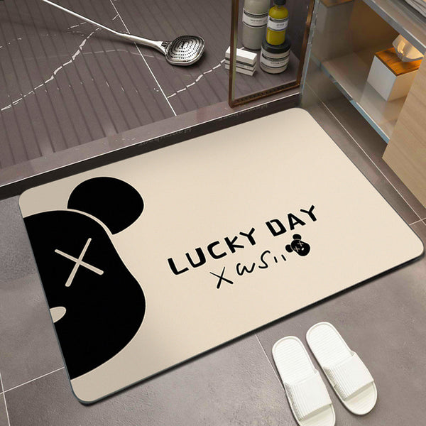 Wholesale Nordic bathroom floor mat, absorbent mat, bathroom door floor mat, quick-drying door mat, diatom mud anti-skid