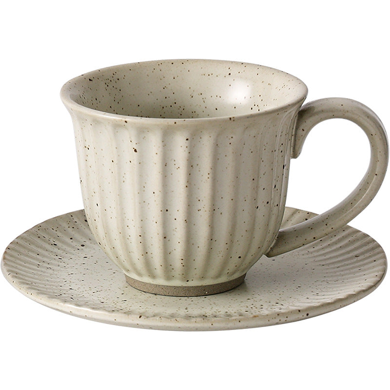 Japanese retro creative stoneware coffee ceramic mug - hand brew, vintage style, milk coffee, afternoon tea, office tea cup